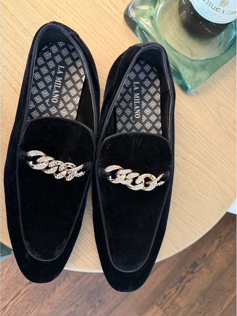 La Milano men’s velvet gold chain detail 10